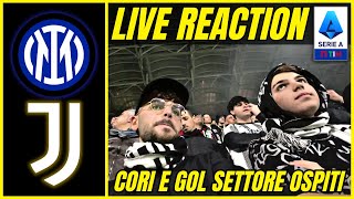 😭 SCONFITTI… INTER  JUVENTUS 10  SETTORE OSPITI SAN SIRO REACTION [upl. by Fessuoy]