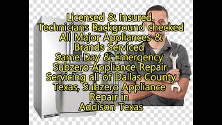 Subzero Repair Addison TX 2142160817 [upl. by Diana205]