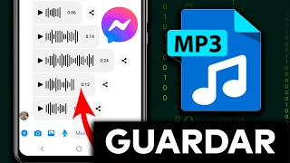 Cómo GUARDAR UN AUDIO de Messenger En MP3 Fácil y Rápido [upl. by Hoopes249]