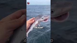 A man found a smiling shark shorts animals [upl. by Adnoloy209]