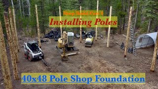 Shop Build Series Part 4  Milling 8x8 Beams  How To Put Trees In The Ground For A Pole BarnShop [upl. by Aisinoid]