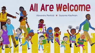 All Are Welcome – Read aloud kids book in fullscreen and with music [upl. by Esirahs]