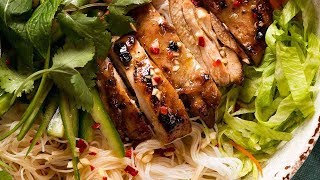 Vietnamese Noodles with Lemongrass Chicken [upl. by Aramad]