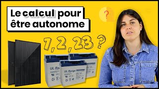 Panneau Solaire  Combien de Batteries pour Être Autonome  panneausolaire [upl. by Erina]