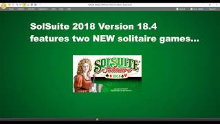 SolSuite Solitaire NEW 184 has been released [upl. by Wennerholn]