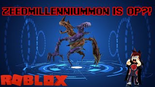 Digimon Digital Monsters Roblox Full Power Zeedmillenniummon is OP [upl. by Dyraj]