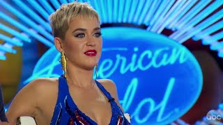 Katy Perry Cant Stop Flirting With American Idol Contestants [upl. by Orfield]