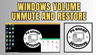 How to Unmute and Restore the Volume on Windows [upl. by Valenta553]