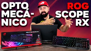 Si te gustan los Shooters NECESITAS este teclado ESPECIALIZADO ROG SCOPE RX  Droga Digital [upl. by Eillim952]