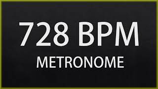 728 BPM  METRONOME [upl. by Hastie394]