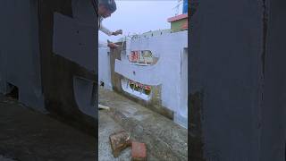 Wall apply damp proof base coat primer Before printing shorts painting colour workout [upl. by Petie]