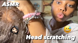 ASMR Head scratching ASMR🧔🏻‍♀️ special guest ✨ [upl. by Pare]