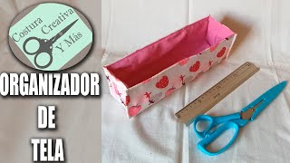 Como hacer 1💛 ORGANIZADOR DE TELA PASO A PASO 💛 TUTORIAL PASO A PASO [upl. by Alaham]