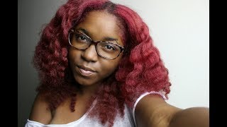 Braid out on Blow Dried HairFt Mielle Organics [upl. by Langill]