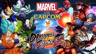 Marvel vs Capcom vs Dragon Ball FighterZ  MUGEN Ryu [upl. by Anavlys]