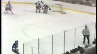 New York Ranger vs Buffalo Sabres  Glen Hanlon save on Doug Smith high shot [upl. by Randy386]