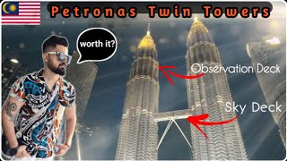 🟢 Inside Petronas Twin Towers  Kuala Lumpur  Malaysia  Sky Deck  Observation Deck  Vlog 22 🟢 [upl. by Toft656]