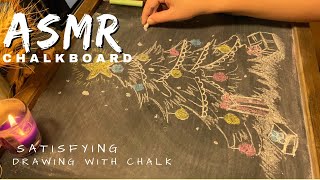 ASMR chalkboarddrawer with chalk on blackboardrelax and enjoy it chalk sound [upl. by Lacie]