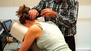 Chiropractic Adjustment for Headache Relief ProAdjuster Demonstration Austin Chiropractor Chiro [upl. by Sofia]