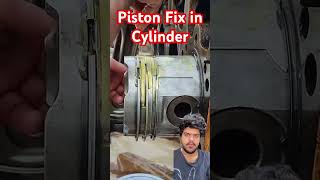 Piston Fix in Cylinder in easy access automobile engine mechanic mechancial [upl. by Plossl]