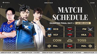 Quarterfinals AIC 2023 Day 1  Garena AOV Indonesia [upl. by Pelagia]