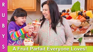 Fruit Parfait Simple amp Tasty Party Recipe that Kids will Love in Urdu Hindi  RKK [upl. by Camp]