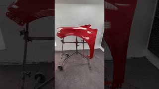 AUTOMOTIVE PAINTING TECHNIQUE ON POINT RED PEARL PAINT REPAIR bodyshop paint car paintrepair [upl. by Eyllek]