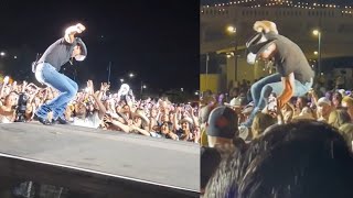 Tim McGraw Falls Into The Crowd 😳 [upl. by Alyson]