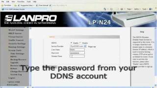 LanPro LPN24 DDNS configuration and setup [upl. by Belldame]