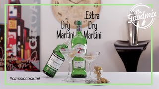 quotHow toquot Dry Martini amp Extra dry Martini 🍸  Mr Goodmix Classic Cocktails [upl. by Zoltai]