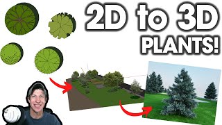 Complete PLANT Workflow for SketchUp  2D Diagram to 3D Render [upl. by Kcirdef]