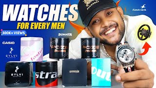 5 Best Budget Watch For College 🔥 Men Watch Haul Review 2024  Casio Fastrack Sylvi  ONE CHANCE [upl. by Hayashi]