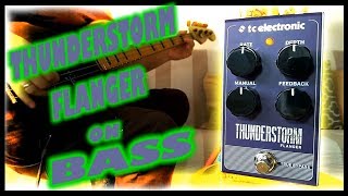 TC Electronic Thunderstorm Flanger Bass Demo [upl. by Anyrb]