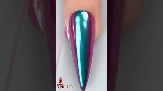 Mirror Nails Tutorial short nailsart beauty acrylicnails relaxing satisfying [upl. by Georglana]