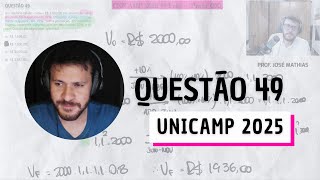 UNICAMP 2025  1ª Fase Prova QZ  Questão 49 [upl. by Fiora]