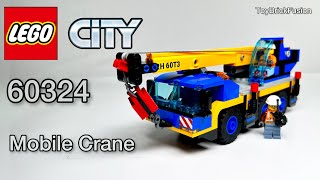 レゴ シティ クレーン車 60324 ／ LEGO City Mobile Crane Speed Build amp Review [upl. by Lyckman]