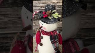 Tartan Plaid Candy Cane Snowman [upl. by Azeel347]