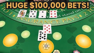 Double Deck Blackjack  500000 Buy In  EPIC HIGH STAKES CASINO SESSION HUGE 100K BETS [upl. by Mell]