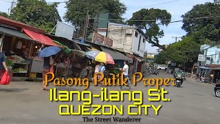 The functioning locality on ILANGILANG STREET in Quezon City in the Philippines 738m [upl. by Aicilic897]