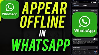 How To Appear Offline On WhatsApp [upl. by Nessej]