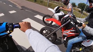 DERBI SENDA 50cc Vs PGO 70cc Reckless Driving [upl. by O'Donnell]