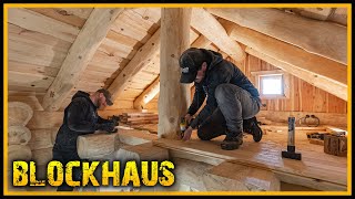 Das Blockhaus  Es wird extrem gemütlich Part 9  Blockhütte Naturstammhaus Canadahaus [upl. by Campball]