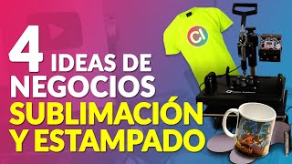 4 ideas de Negocios de SUBLIMACIÓN y CUANTO CUESTAN las Máquinas e Insumos  Ganar dinero desde Casa [upl. by Kciredohr]