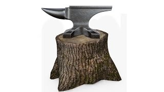 How To Mount A Blacksmith Anvil  4 [upl. by Celinka]