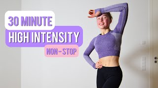 30 MIN NON STOP MOVING Cardio Workout  Full Body HIIT No Equipment No Repeat Calorie Killer 🔥🔥🔥 [upl. by Dosh]