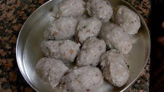 Caverry Amma amp Vidya Recipe  Puzhungal Arisi Kozhukattai [upl. by Hough431]