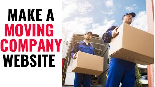 HOW TO MAKE A MOVING COMPANY WEBSITE WITH BOOKING ON WIX  moving packing company website [upl. by Lenora]