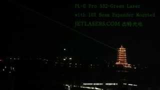 PLE Pro 532nm 500mW GREEN LASER PLUS 10X BEAM EXPANDER [upl. by Powel131]