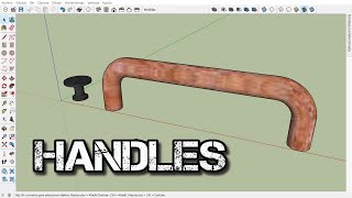 Handles  Round amp Standard  Mangos y Manijas  sketchup viralvideo forniture home office [upl. by Trebo]