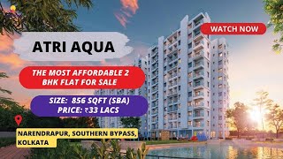 Atri Aqua  ☎918861432056  2 BHK Flats For Sale in Narendrapur Kolkata flatsforsale [upl. by Ennylhsa]